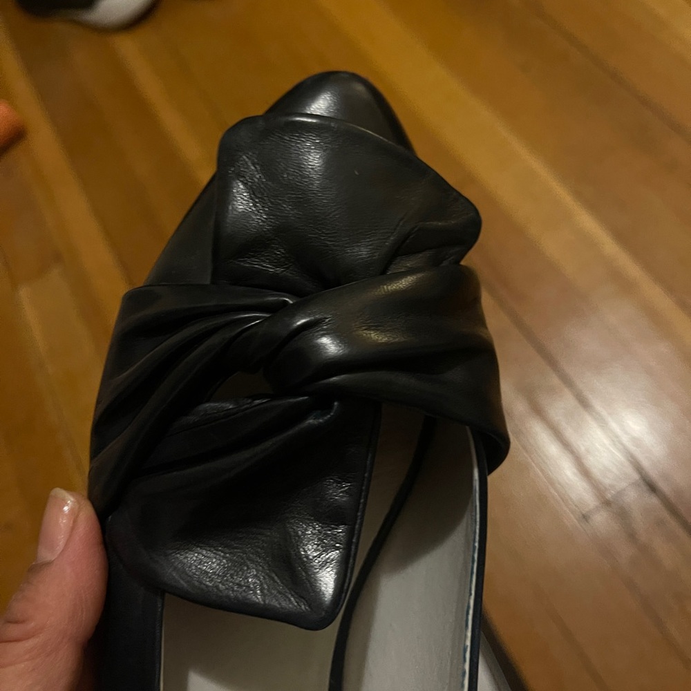 Regarde LeCiel Julienne 28 Ballet Flat Big Bow navy color, lather, size 8